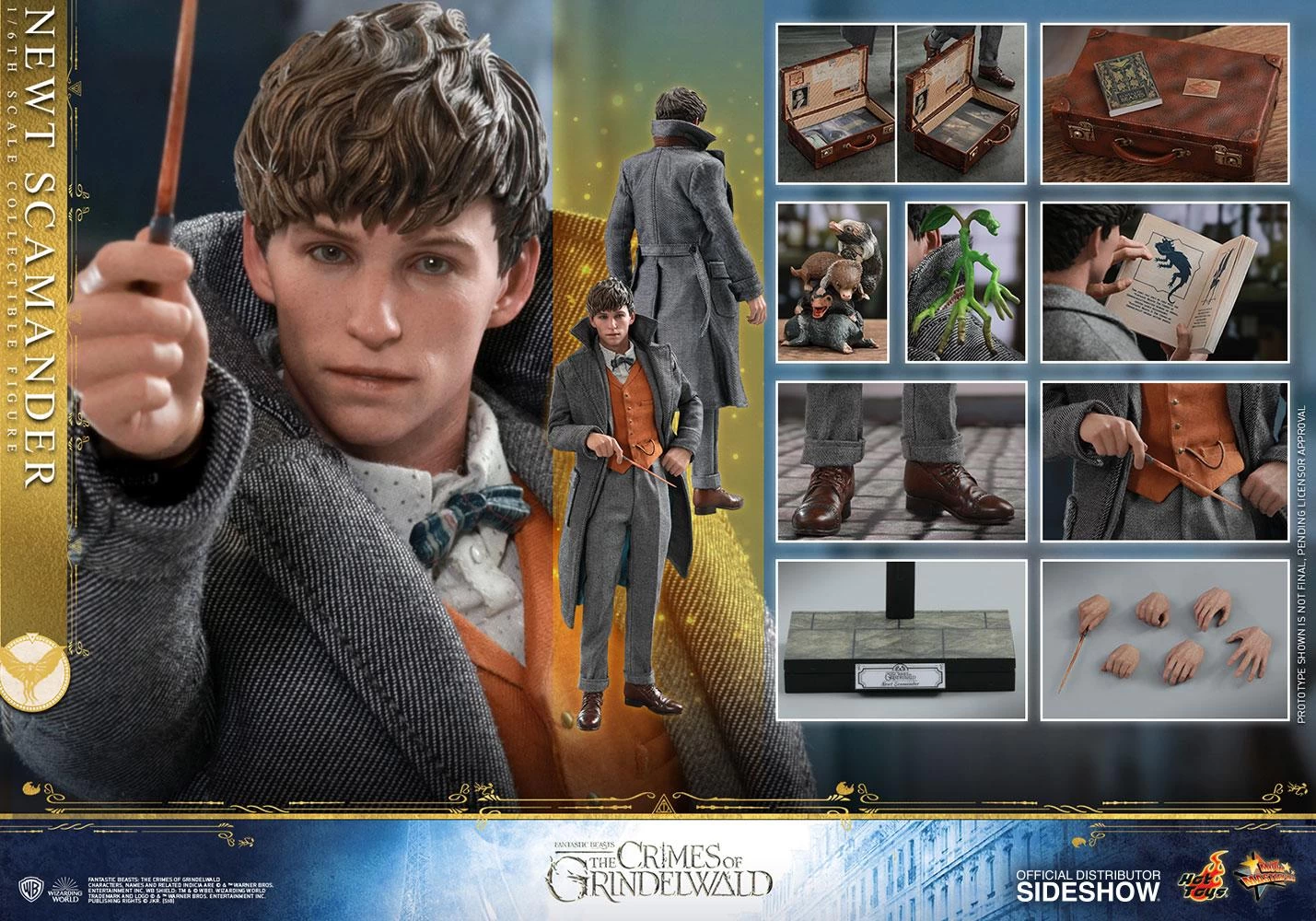 Newt Scamander - Fantastic Beasts: The Crimes Of Grindelwald Hot Toys Collectibles 1/6 Scale Action Figure 8 Newt Scamander - Fantastic Beasts: The Crimes Of Grindelwald Hot Toys Collectibles 1/6 Scale Action Figure - Image 8