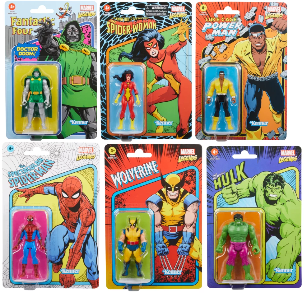 Hasbro Marvel Universe Retro 3.75 Inch Action Figure Wave 8 - Set Of 6 1 Hasbro Marvel Universe Retro 3.75 Inch Action Figure Wave 8 - Set Of 6