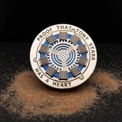 Marvel Infinity Saga - Iron Man Arc Reactor Magnetic Full Size Replica Pin Set - Star Action Figure UK Exclusive -Child Toy Store iron man arc reactor magnetic replica pin set 4