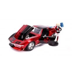 Jada Toys DC Harley Quinn - 1969 Corvette With Harley Quinn Figure Hollywood Rides 1:24 Scale Die Cast Vehicle -Child Toy Store ja31196 2 800x800 1