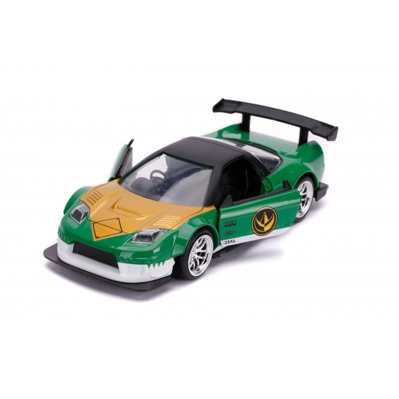 Jada Toys Power Rangers - 2002 Honda NSX Type-R Green Ranger Hollywood Rides 1:32 Scale Die Cast Vehicle 3 Jada Toys Power Rangers - 2002 Honda NSX Type-R Green Ranger Hollywood Rides 1:32 Scale Die Cast Vehicle - Image 3