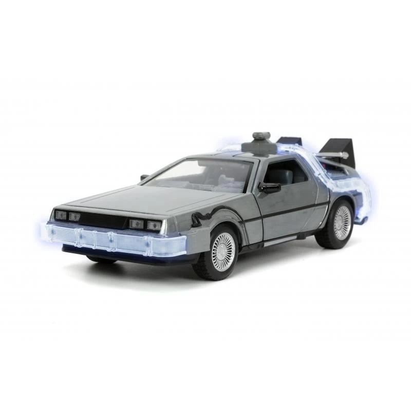 Jada Toys Back To The Future - DeLorean Time Machine With Lightning Conductor Pole 1:24 Scale Jada Hollywood Rides Die Cast Vehicle 6 Jada Toys Back To The Future - DeLorean Time Machine With Lightning Conductor Pole 1:24 Scale Jada Hollywood Rides Die Cast Vehicle - Image 6