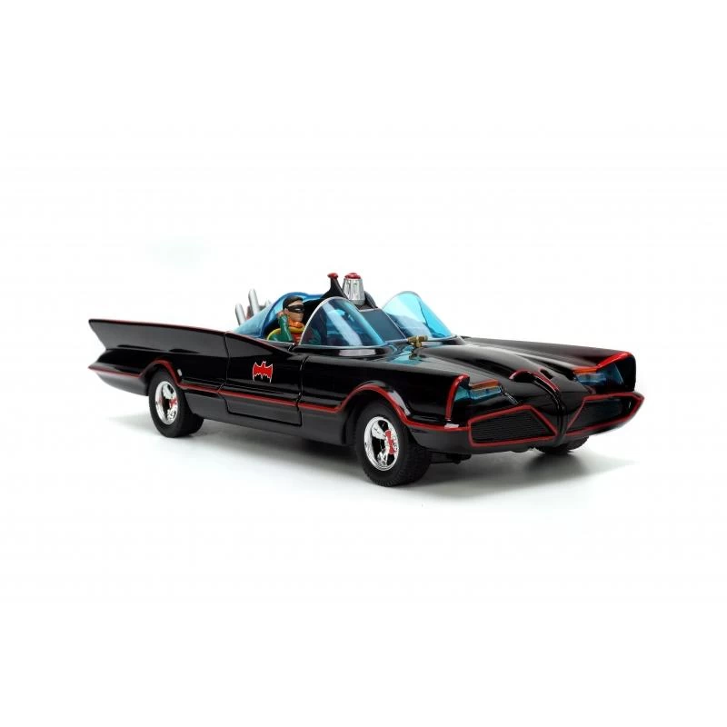 Jada Toys Batman 1966 - Batmobile With Batman, Robin, Penguin And Joker Figures Hollywood Rides 1:24 Scale Die Cast Vehicle 4 Jada Toys Batman 1966 - Batmobile With Batman, Robin, Penguin And Joker Figures Hollywood Rides 1:24 Scale Die Cast Vehicle - Image 4
