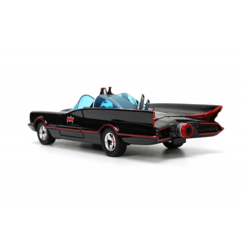 Jada Toys Batman 1966 - Batmobile With Batman, Robin, Penguin And Joker Figures Hollywood Rides 1:24 Scale Die Cast Vehicle 3 Jada Toys Batman 1966 - Batmobile With Batman, Robin, Penguin And Joker Figures Hollywood Rides 1:24 Scale Die Cast Vehicle - Image 3