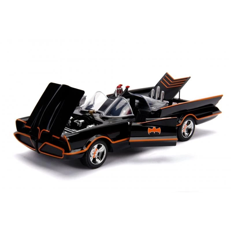 Jada Toys Batman 66 - Batmobile With Working Lights And Batman & Robin Figures Hollywood Rides 1:18 Scale Die Cast Vehicle 4 Jada Toys Batman 66 - Batmobile With Working Lights And Batman & Robin Figures Hollywood Rides 1:18 Scale Die Cast Vehicle - Image 4