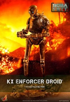 *PRE-ORDER KX Enforcer Droid (The Book Of Boba Fett) - Star Wars Hot Toys Collectibles 1/6 Scale Action Figure