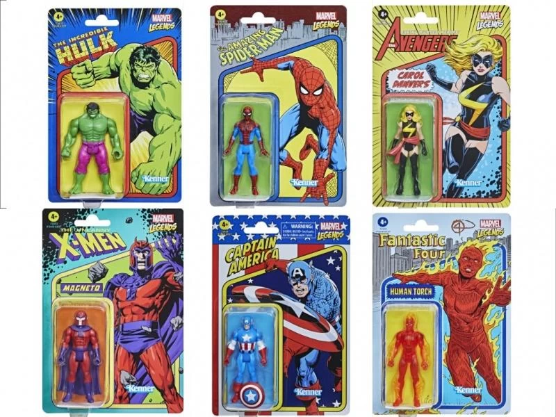 Hasbro Marvel Universe Retro 3.75 Inch Action Figure Wave 1 - Set Of 6 1 Hasbro Marvel Universe Retro 3.75 Inch Action Figure Wave 1 - Set Of 6