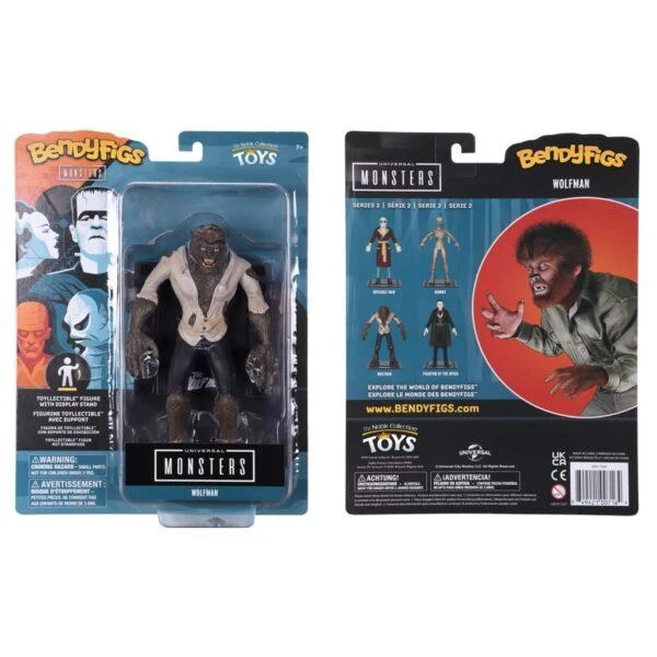 Noble Collection Universal Monsters Bendyfigs Action Figure - Wolfman 3 Noble Collection Universal Monsters Bendyfigs Action Figure - Wolfman - Image 3