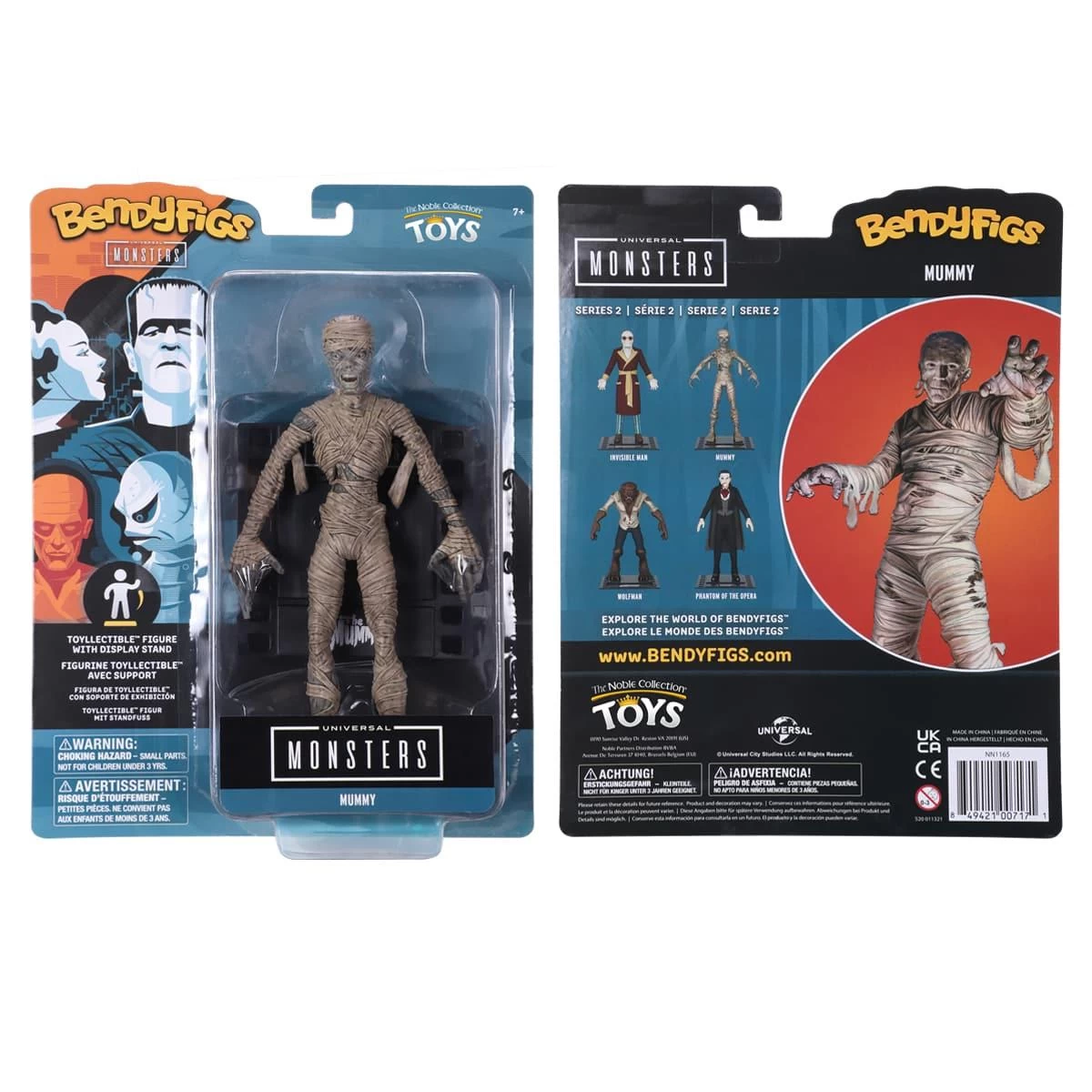 Noble Collection Universal Monsters Bendyfigs Action Figure - Mummy 3 Noble Collection Universal Monsters Bendyfigs Action Figure - Mummy - Image 3