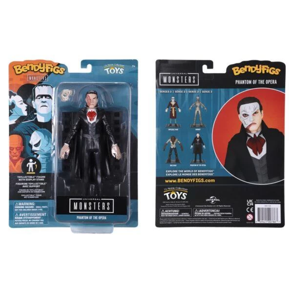 Noble Collection Universal Monsters Bendyfigs Action Figure - The Phantom Of The Opera 3 Noble Collection Universal Monsters Bendyfigs Action Figure - The Phantom Of The Opera - Image 3