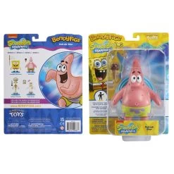 Noble Collection Spongebob Bendyfigs Action Figure - Patrick Star -Child Toy Store nn1413 a w