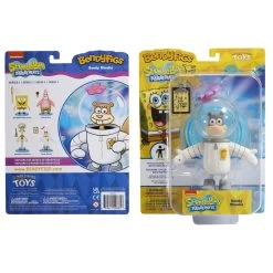 Noble Collection Spongebob Bendyfigs Action Figure - Sandy Cheeks -Child Toy Store nn1415 a w