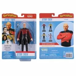 Noble Collection Star Trek: The Next Generation Bendyfigs Action Figure - Captain Picard -Child Toy Store nn1505 b w 600x600 1