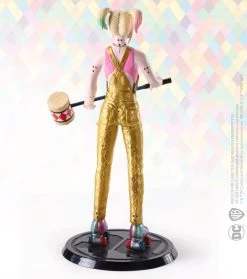 Noble Collection DC Bendyfigs Action Figure - Harley Quinn (Birds Of Prey) -Child Toy Store nn4563f