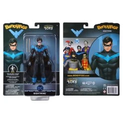 Noble Collection DC Bendyfigs Action Figure - Nightwing -Child Toy Store nn4784 b w