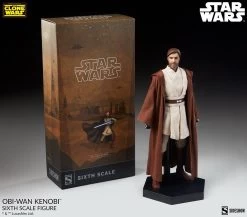 Obi-Wan Kenobi - Star Wars: The Clone Wars Sideshow Collectibles 1/6 Scale Action Figure -Child Toy Store obi wan kenobi star wars gallery 62d5a5a075d80