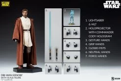 Obi-Wan Kenobi - Star Wars: The Clone Wars Sideshow Collectibles 1/6 Scale Action Figure -Child Toy Store obi wan kenobi star wars gallery 62d5a5a0c4b4a