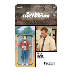 SUPER7 Parks And Recreation Wave 2 ReAction Figure - Andy Dwyer Mouserat