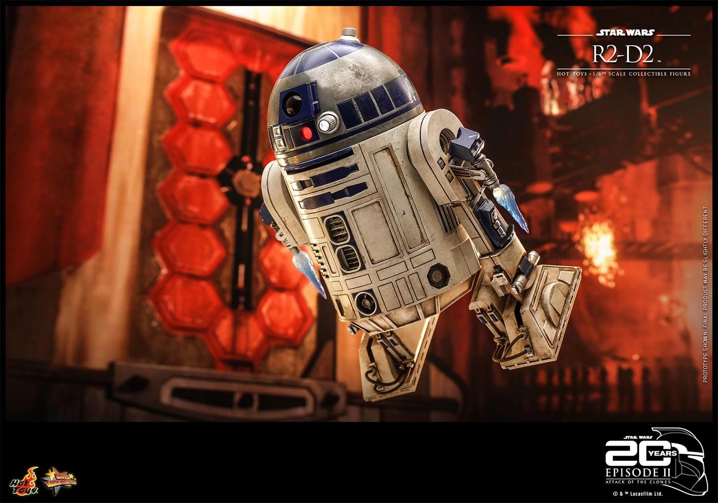 *PRE-ORDER R2-D2 - Star Wars Attack Of The Clones 20th Anniversary Sideshow Hot Toys 1/6 Scale Action Figure 7 *PRE-ORDER R2-D2 - Star Wars Attack Of The Clones 20th Anniversary Sideshow Hot Toys 1/6 Scale Action Figure - Image 7