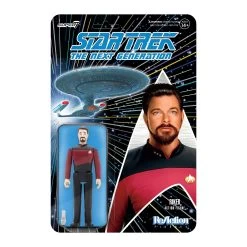 SUPER7 Star Trek: The Next Generation ReAction Action Figure Wave 2 - Commander Riker