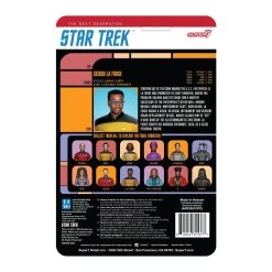 SUPER7 Star Trek: The Next Generation ReAction Action Figure Wave 2 - Geordi La Forge -Child Toy Store re startrek w2 thenextgeneration geordilaforge backofcard 2048 2
