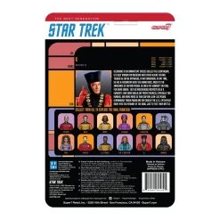SUPER7 Star Trek: The Next Generation ReAction Action Figure Wave 2 - Q -Child Toy Store re startrek w2 thenextgeneration q backofcard 2048 2048x2048 1