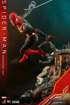 Spider-Man Intergrated Suit - Spider-Man Far From Home - Marvel Hot Toys Collectibles 1/6 Scale Action Figure -Child Toy Store spider man integrated suit marvel gallery 619542c9c1c35