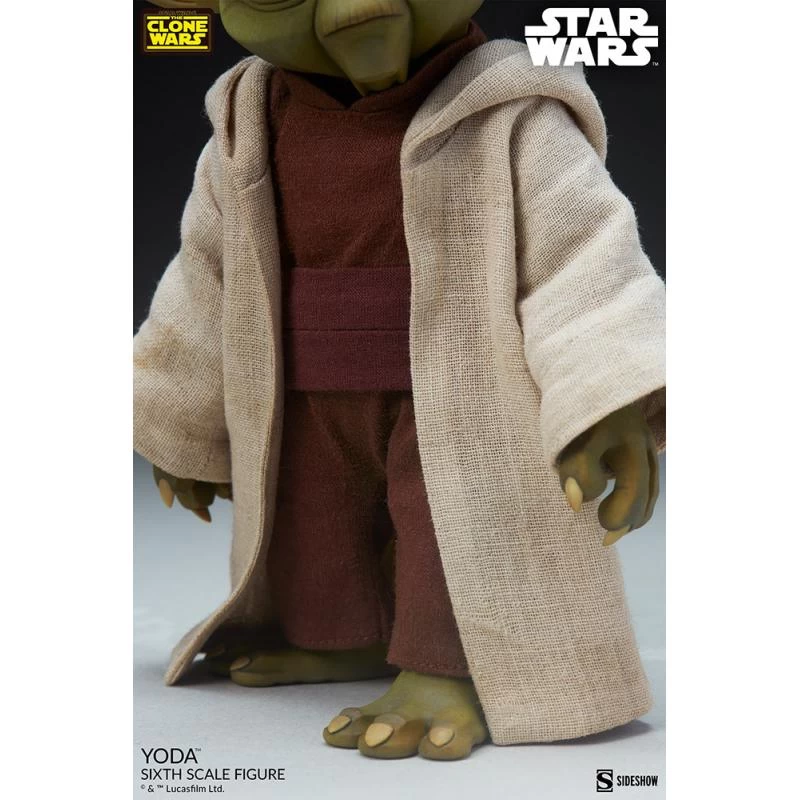 Yoda (Clone Wars) - Star Wars Sideshow Collectibles 1/6 Scale Action Figure 5 Yoda (Clone Wars) - Star Wars Sideshow Collectibles 1/6 Scale Action Figure - Image 5