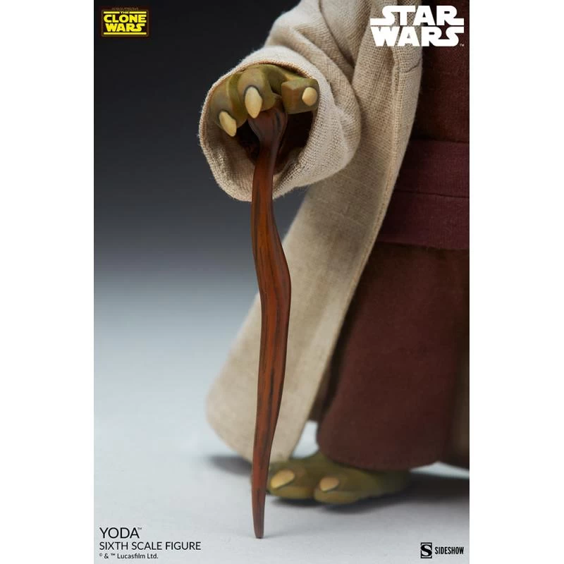 Yoda (Clone Wars) - Star Wars Sideshow Collectibles 1/6 Scale Action Figure 4 Yoda (Clone Wars) - Star Wars Sideshow Collectibles 1/6 Scale Action Figure - Image 4