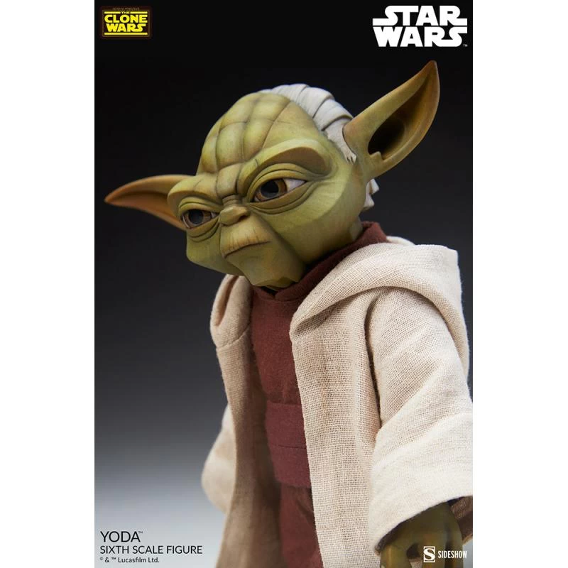 Yoda (Clone Wars) - Star Wars Sideshow Collectibles 1/6 Scale Action Figure 3 Yoda (Clone Wars) - Star Wars Sideshow Collectibles 1/6 Scale Action Figure - Image 3