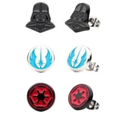 STAR WARS Kenobi - Darth Vader 3 Pack Stud Earring Set