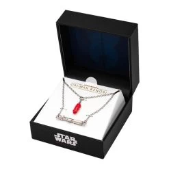 STAR WARS Kenobi - Darth Vader Lightsaber Hilt Pendant Necklace Twin Set