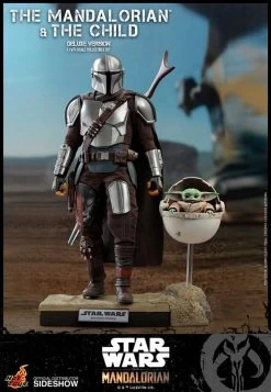 The Mandalorian And The Child (Deluxe) Figure Set- Star Wars Hot Toys Collectibles 1/6 Scale Action Figure