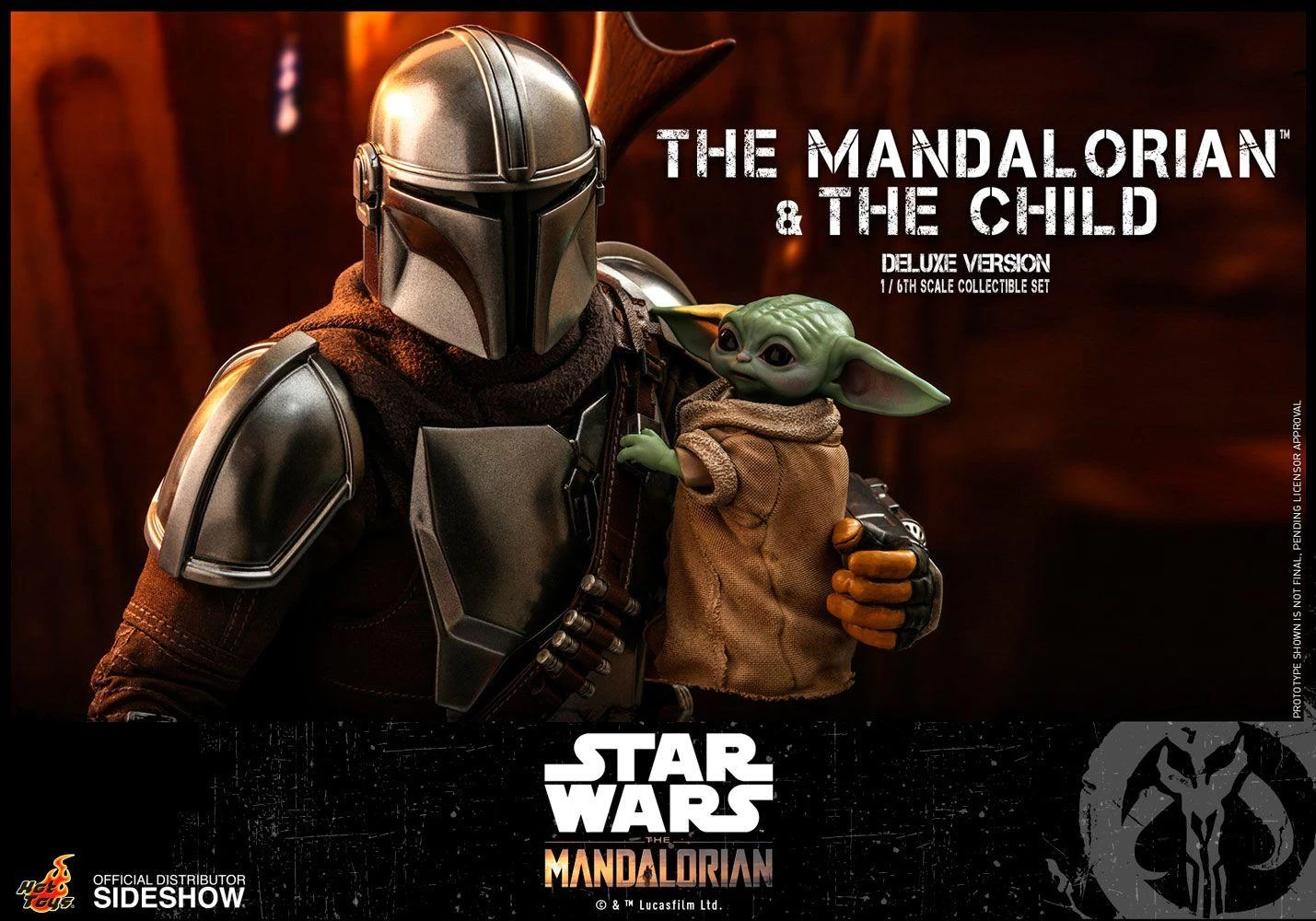 The Mandalorian And The Child (Deluxe) Figure Set- Star Wars Hot Toys Collectibles 1/6 Scale Action Figure 7 The Mandalorian And The Child (Deluxe) Figure Set- Star Wars Hot Toys Collectibles 1/6 Scale Action Figure - Image 7