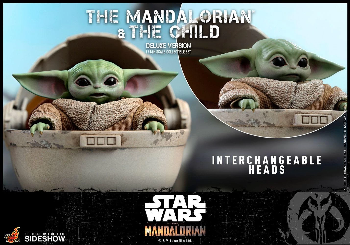 The Mandalorian And The Child (Deluxe) Figure Set- Star Wars Hot Toys Collectibles 1/6 Scale Action Figure 8 The Mandalorian And The Child (Deluxe) Figure Set- Star Wars Hot Toys Collectibles 1/6 Scale Action Figure - Image 8