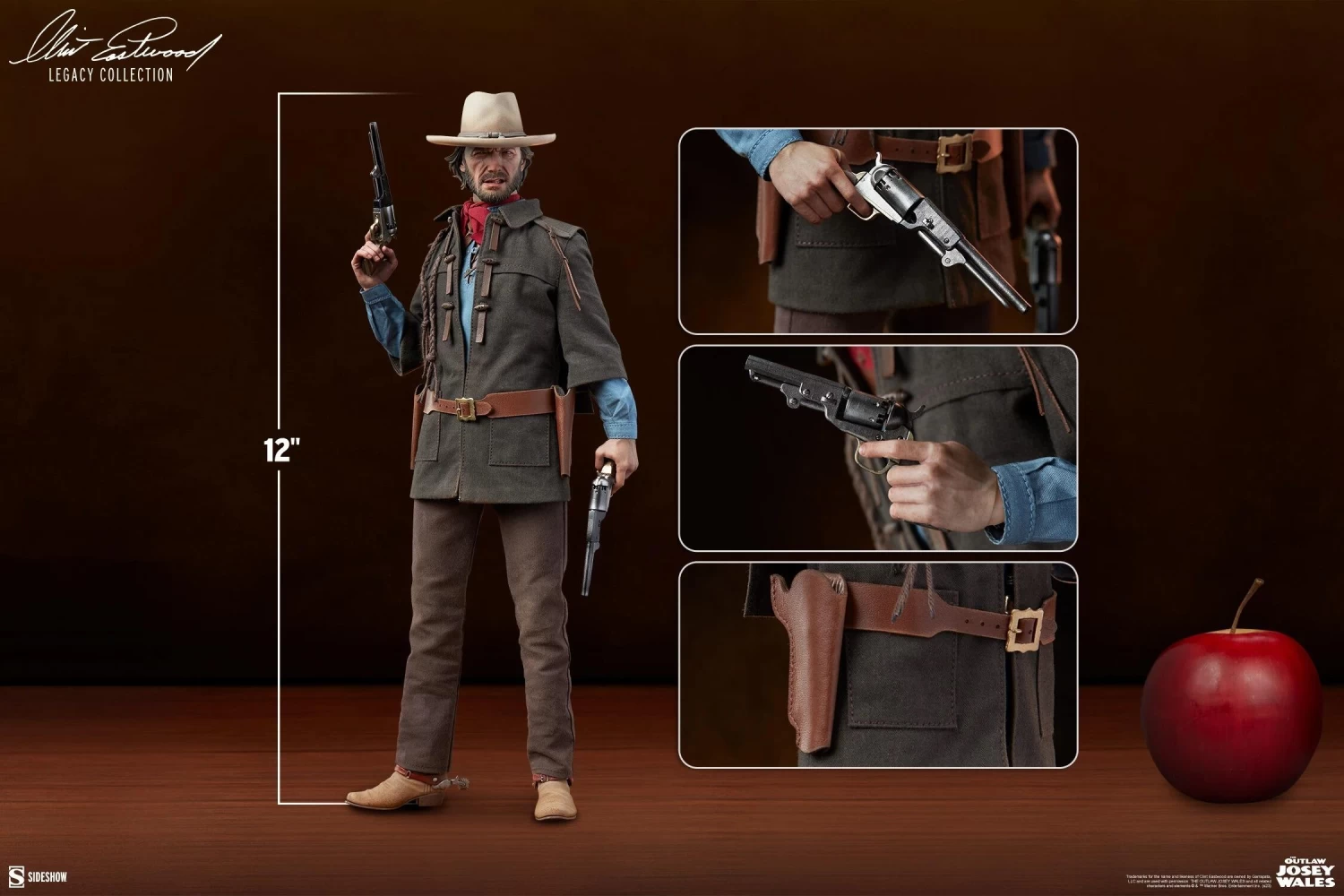 *PRE-ORDER Josey Wales - The Outlaw Josey Wales Sideshow Collectibles 1/6 Scale Action Figure 8 *PRE-ORDER Josey Wales - The Outlaw Josey Wales Sideshow Collectibles 1/6 Scale Action Figure - Image 8