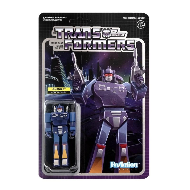 SUPER7 Transformers ReAction Action Figure Wave 2 - Rumble 1 SUPER7 Transformers ReAction Action Figure Wave 2 - Rumble