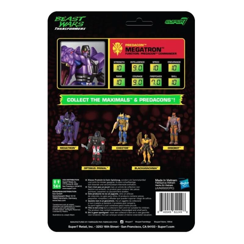SUPER7 Transformers ReAction Action Figure Wave 7 - Beast Wars Megatron 2 SUPER7 Transformers ReAction Action Figure Wave 7 - Beast Wars Megatron - Image 2