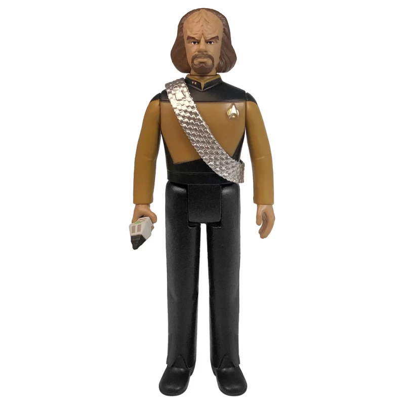 SUPER7 Star Trek: The Next Generation ReAction Action Figure Wave 1 - Worf 2 SUPER7 Star Trek: The Next Generation ReAction Action Figure Wave 1 - Worf - Image 2