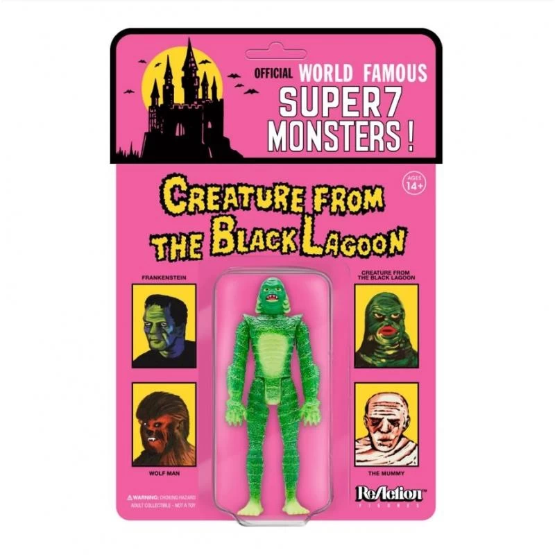 SUPER7 Universal Monsters ReAction Action Figure - Creature From The Black Lagoon (Narrow Sculpt On Card) 1 SUPER7 Universal Monsters ReAction Action Figure - Creature From The Black Lagoon (Narrow Sculpt On Card)